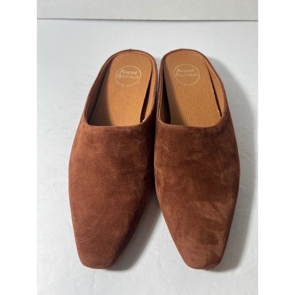 Andre Assous Chestnut Suede Mules - Picture 1 of 7